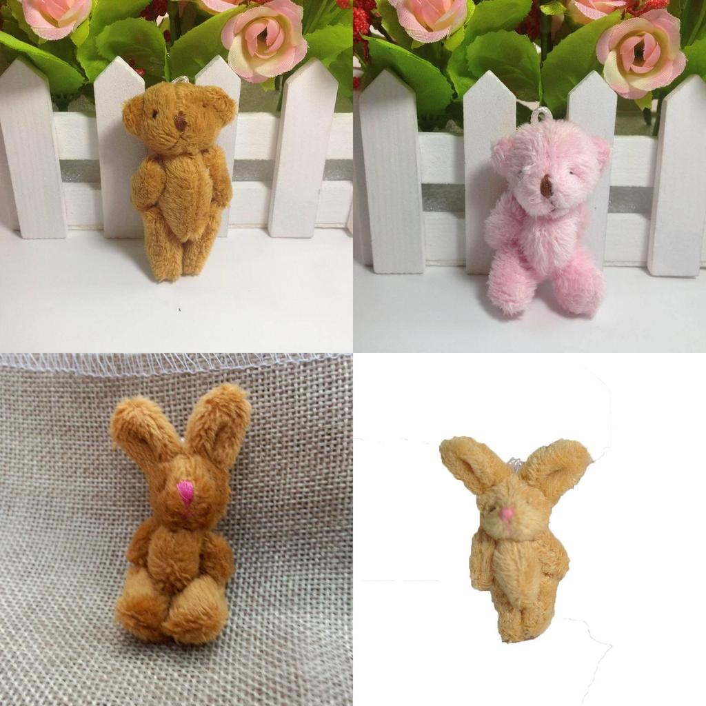 Entzückendes Mini Niedliches Plüschtier Winzige Hase Bär Puppe Mit Weichem Und Gemütlichem Gefühl