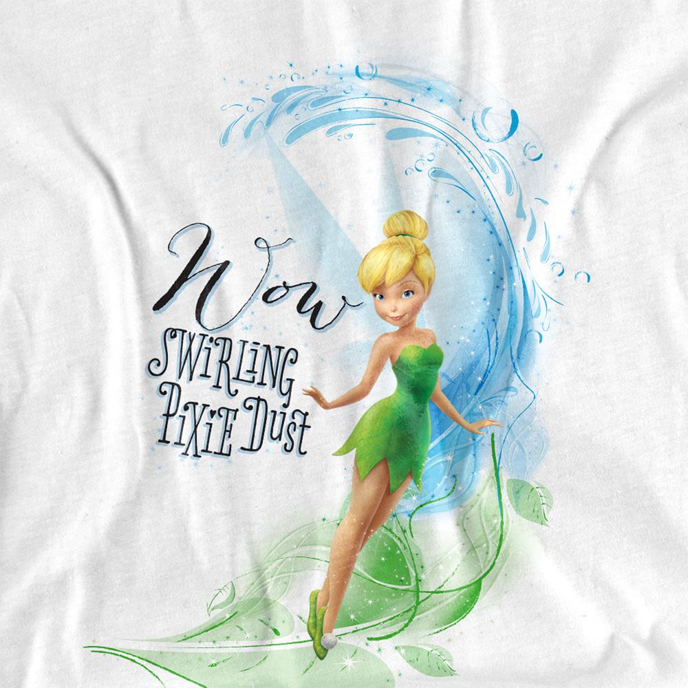 Disney Fairies Unisex Adult Wow Swirling Pixie Dust Tinker Bell T-Shirt