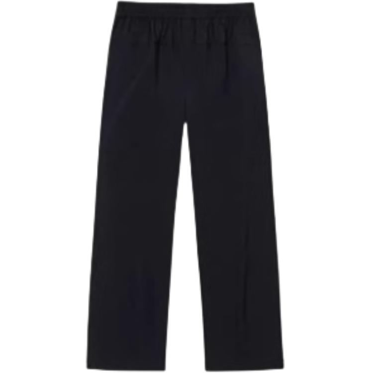 

Anta Loose Simple Casual Solid Color Straight Leg Knitted Sports Pants Women Bottoms Black 162527505-4 L