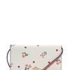 Coach Anna 20 Heart Floral Print Flap Coated Canvas And Leather Crossbody Bag Small Women Crossbody Bag Pink White C7657-IMCAH