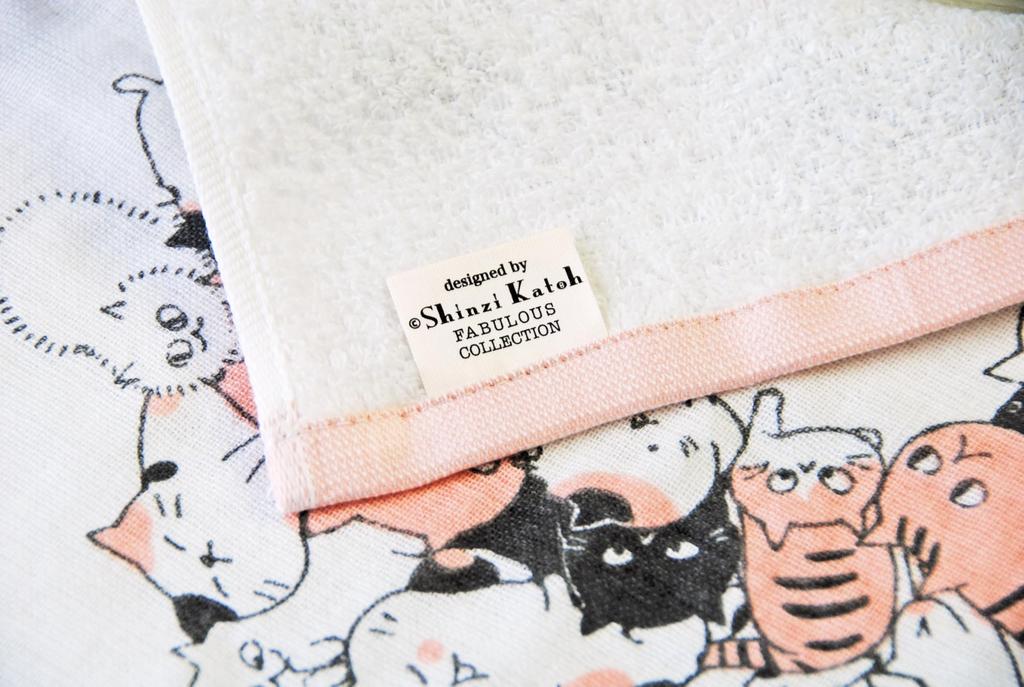 Kaneno Made In Gauze Face Untwisted Fish Meeting 30 X Cat Gift Towel, Japan, Towel, Pile, Design, Approx. 80cm, Design, Senshu, Quick-Drying,