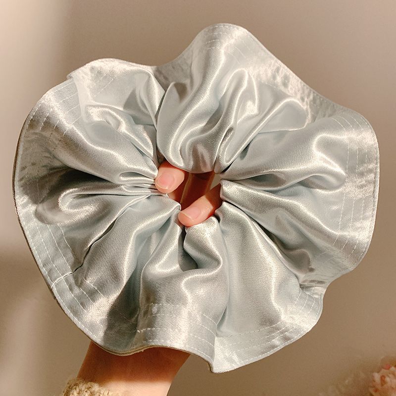 

Французские Элегантные Розовые Сатиновые Резинки для Волос Женские Большие Аксессуары для Волос Резинки для Волос Большого Размера Роскошные Большие Повязки для Волос