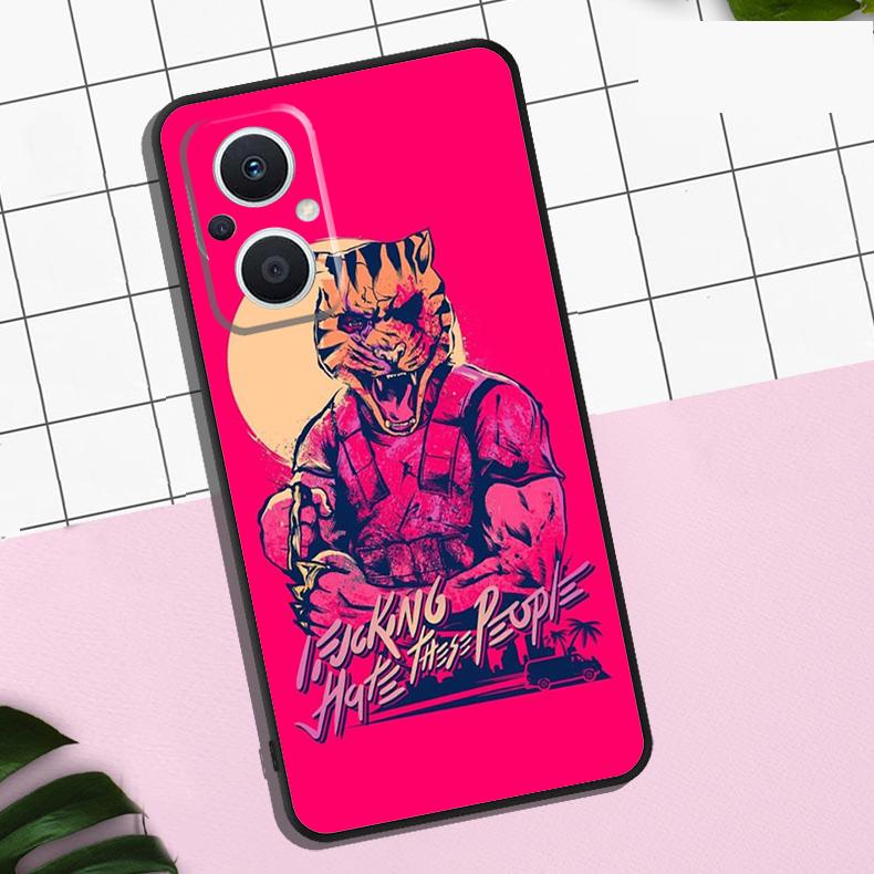 Game Hotline Miami Case For OPPO Reno 13F 12F 11F 8T 7 8 10 11 12 13 Pro OPPO Find X8 X6 Pro X3 X5 Lite Cover