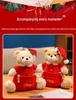 Cross-border Christmas Teddy Bear Plush Storage Bag & Soothing Ornament