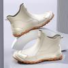 Herbst Winter Herren Regenstiefel Wasserdicht Gummi Angelschuhe Regenschuhe Outdoor Rutschfest Leichte Schuhe Langlebige Wasserdichte Gummi Angelschuhe