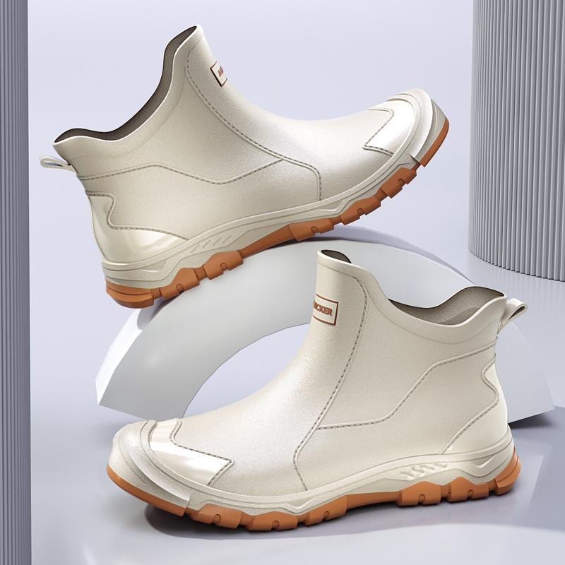 Podzim Zima Pánské Holínky Vodotěsné Gumové Rybářské Boty Dešťové Boty Venkovní Protiskluzové Lehké Boty Odolné Vodotěsné Gumové Rybářské Boty