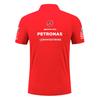Red Bull F1 Racing Suit Hamilton George Russell Team Uniform Pure Cotton Polo Shirt