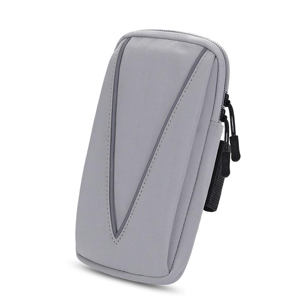 

Waterproof Running Phone Shoulder Bag Shoulder Belt Sports Phone Bag Running Accessory grey style 1
