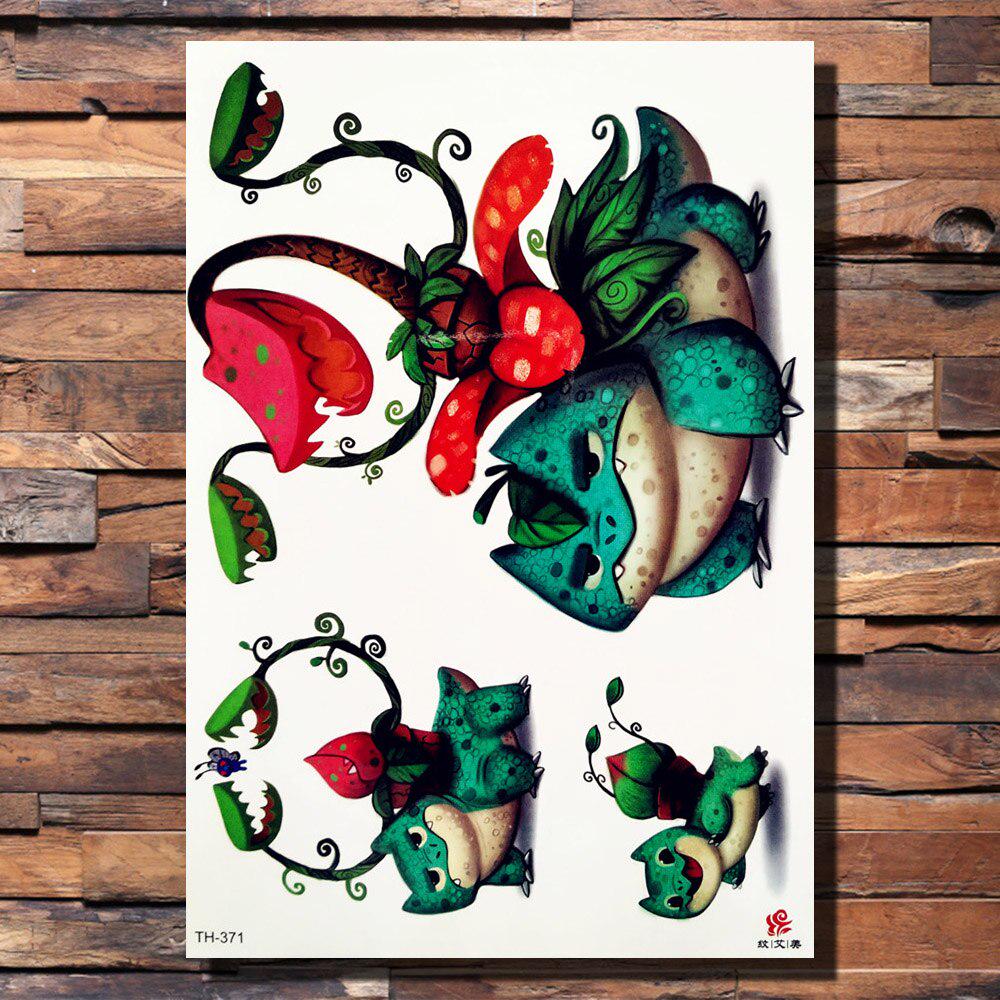 Lanțuri de flori de fluture autocolant tatuaje temporare false glorie de dimineață ratan tatuaje sexy pentru femei