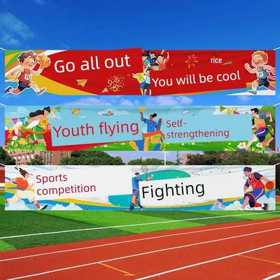 Go Team Sports Day Banner for School Events and Ceremonies