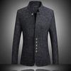 Coat Stand Collar Ultra-soft Polyester Business Blazer Coat for Business