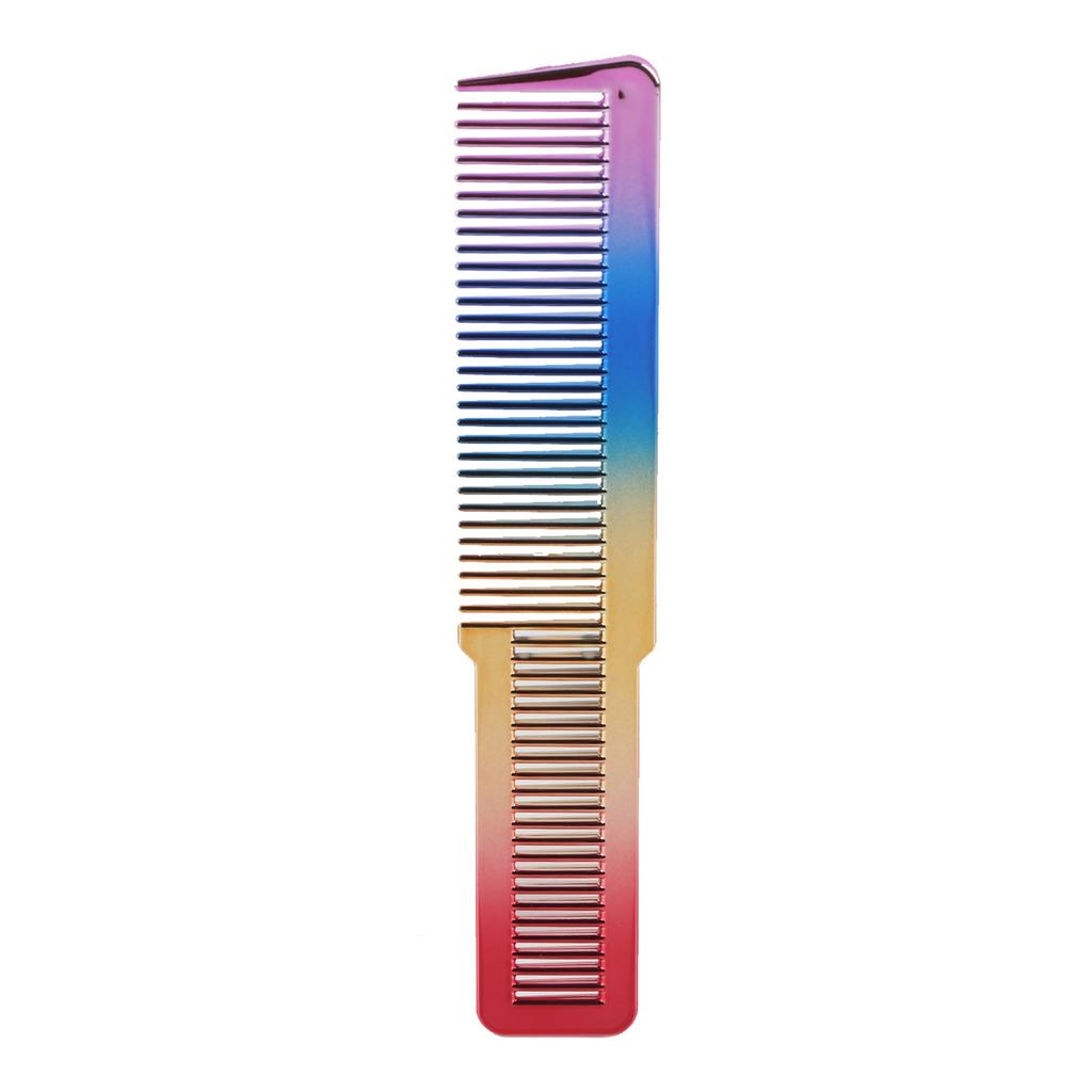 Professional Electroplate Hair Cutting Comb Hairdressing Styling Comb for Barber Shops