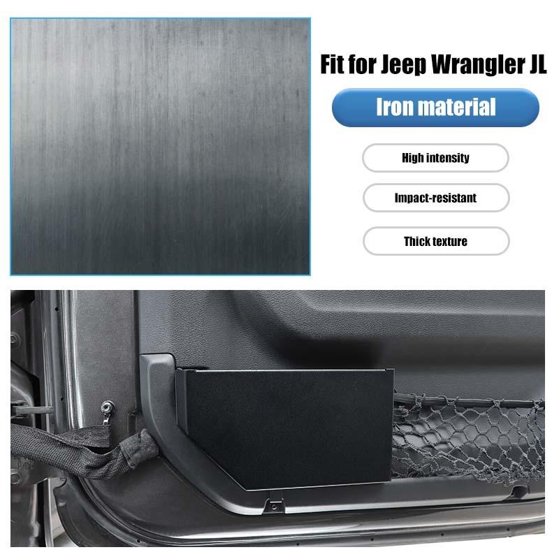 Front Door Pocket Storage Box For Jeep Wrangler JL For JT Gladiator 2018-2023 Organizer Container Stowing Tidying Accessories