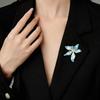 Elegant Women's Iris Corsage Brooch - Niche Design for Suit Coats