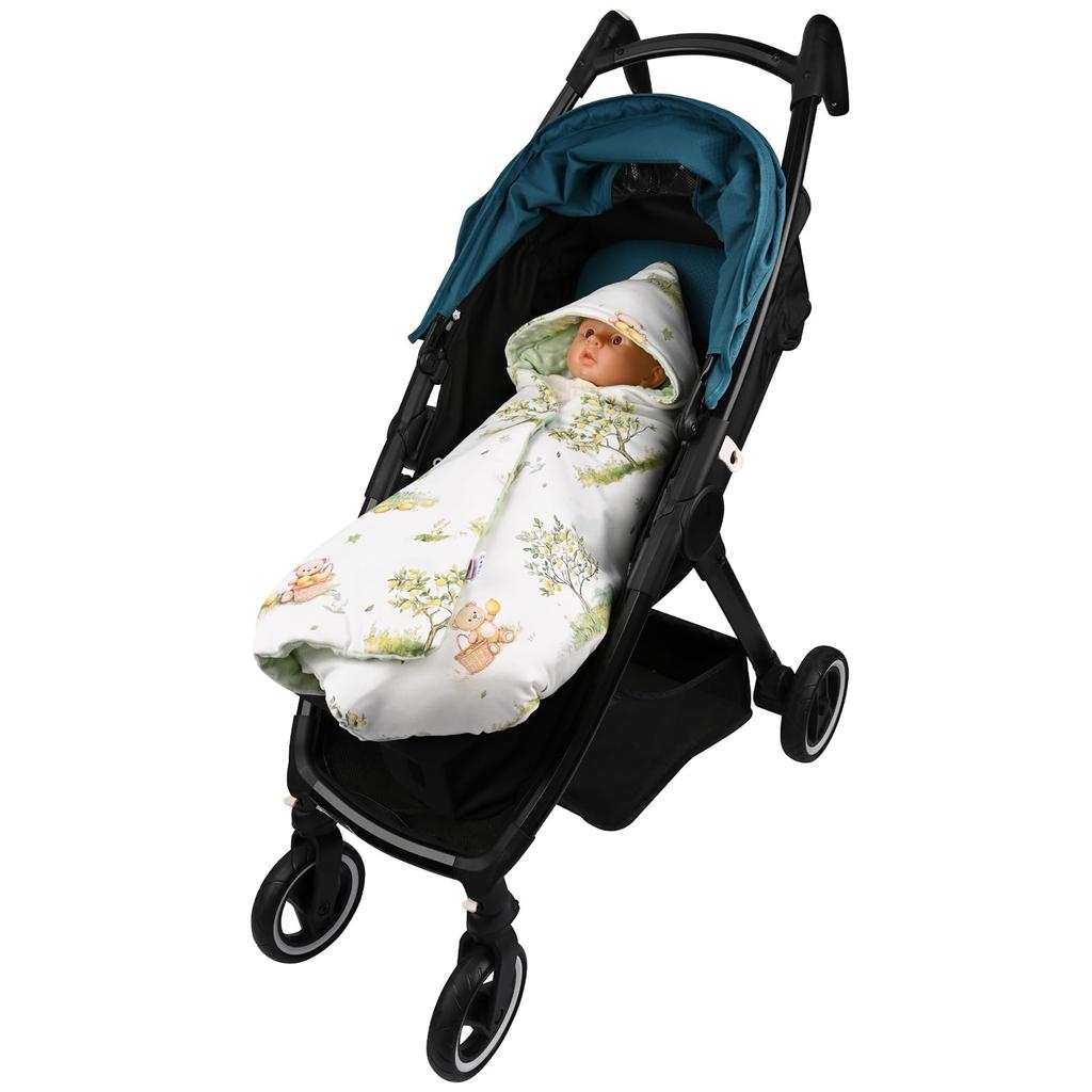 Bebamour Swaddle for Baby Outing Lap Cold Weather Protection Newborns, Supplies, Multi-Purpose Blanket, Blanket, Windbreaker, (Lion)