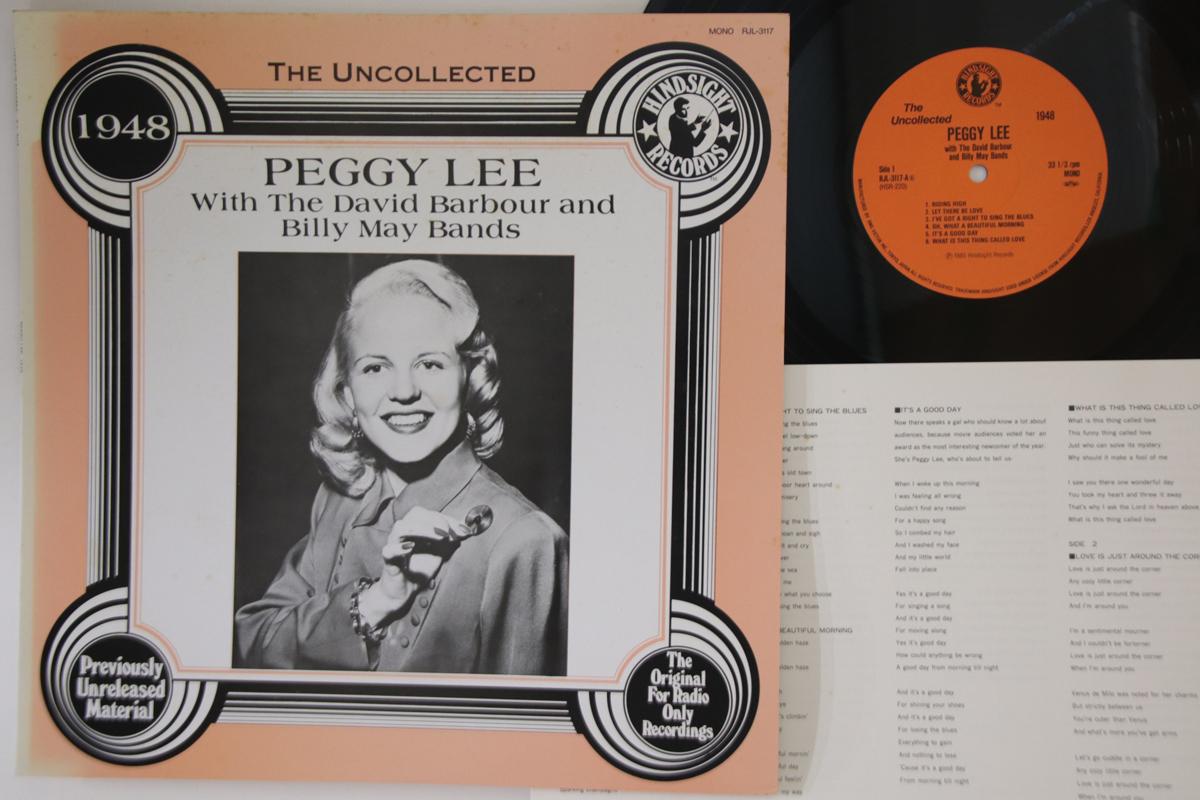 

LP Record PEGGY LEE - Uncollected Peggy Lee RJL3117 HINDSIGHT 1985 Japan Jazz Used