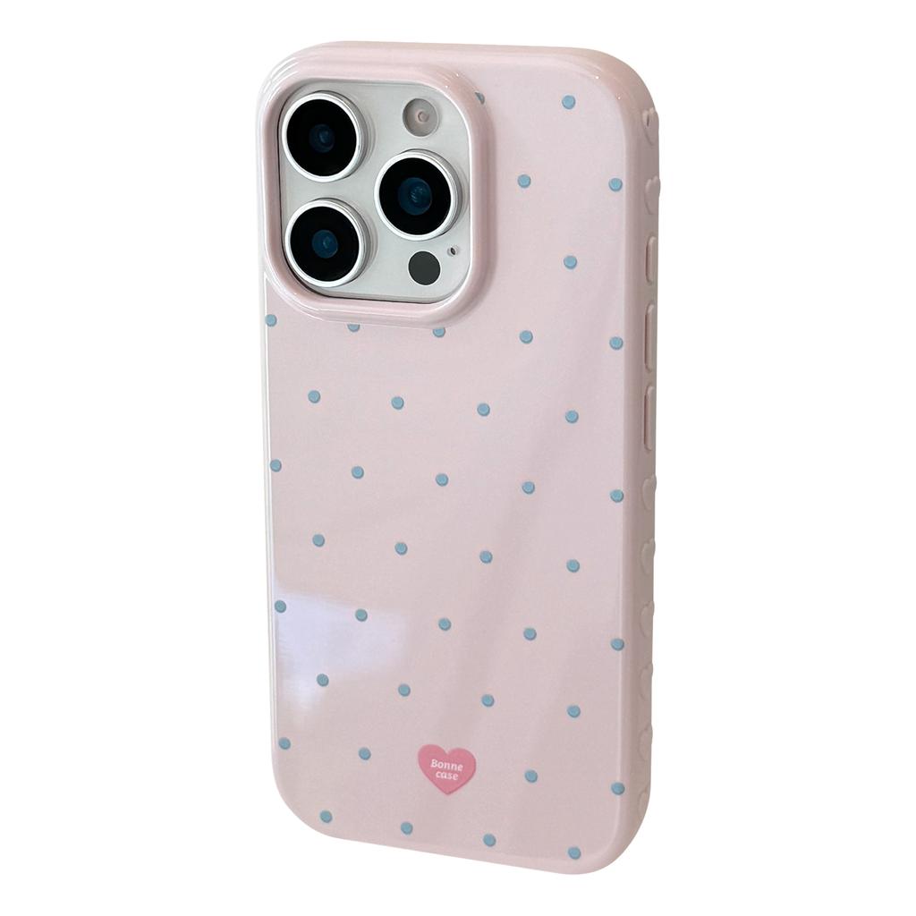 INS Polka Dot Small Fresh Mobile Phone Case for IPhone 17 16 15 14 13 Pro Max Ultra Slim Shockproof Cover for IPhone 17 Pro Case
