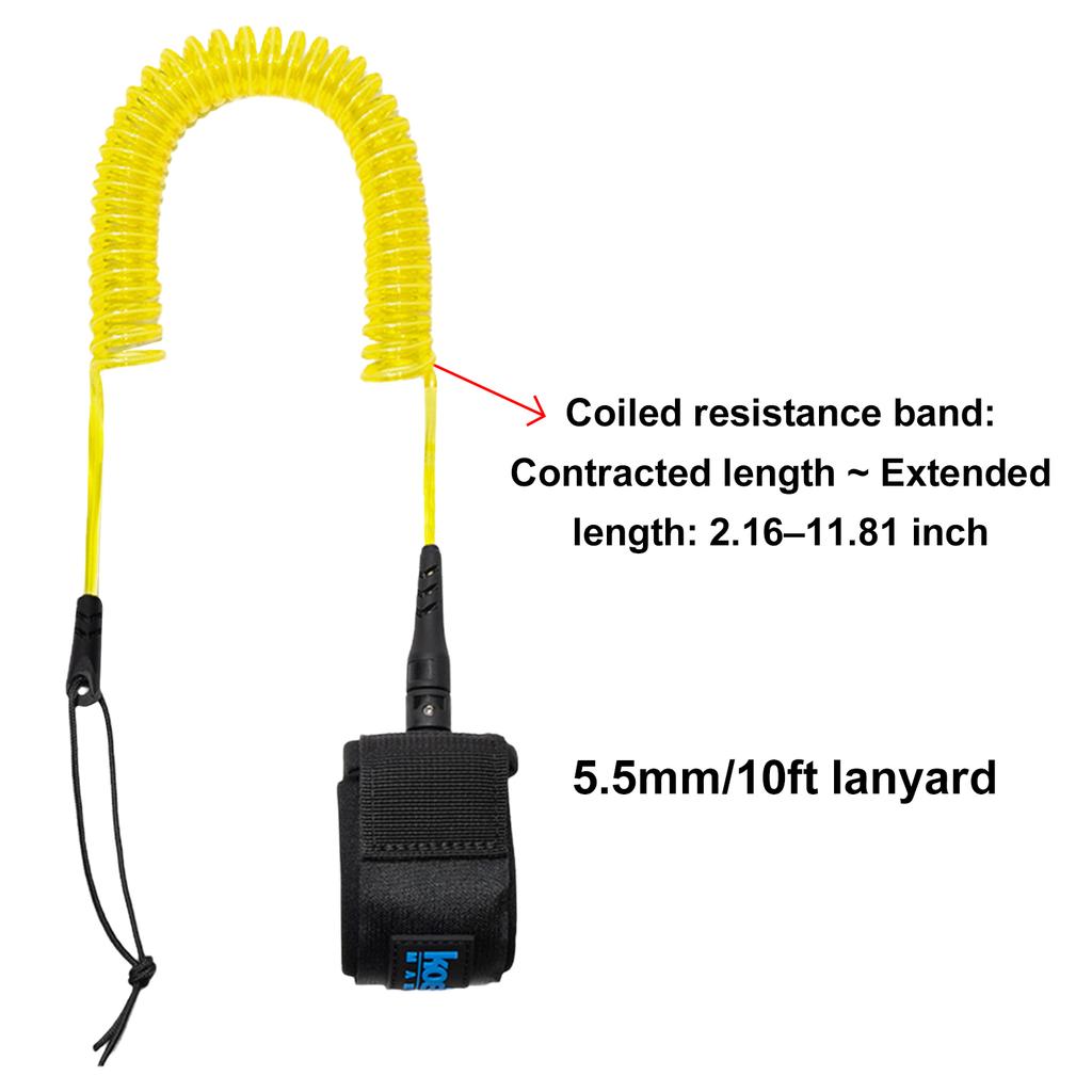 Sup Board Foot Leg Rope 5.5mm Thick Practical Surfing Stand UP Paddle Board Ankle Leash Elastic Surfboard Safety Foot Rope