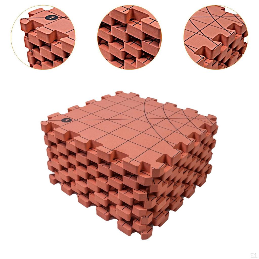 Tapetes de bloqueio para artesanato de tricô DIY Tábuas de crochê multifuncionais portáteis com grades