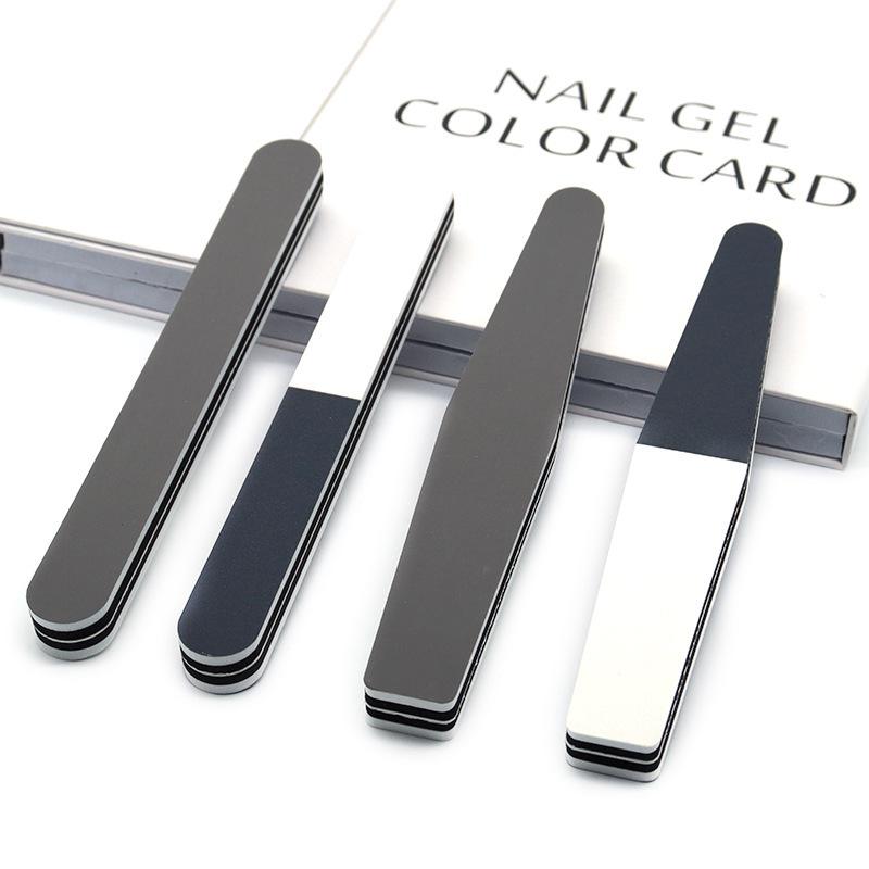 

Three-Sided Black, White, Gray Thick Polishing Sponge for Nails