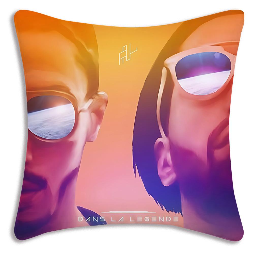 French rapper PNL Pillow Covers Cartoon Sofa Decorative Home Double-sided Printing Short Plush Cute Cushion Cover