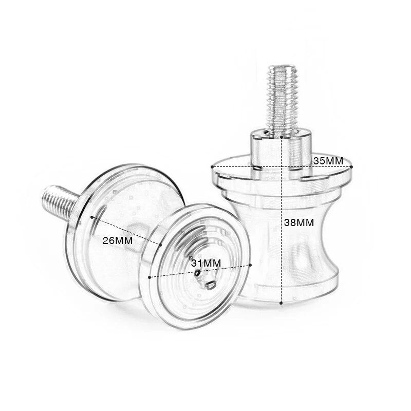 For Yamaha YZF R6 R3 R25 R1 YZF-R3 YZFR6 1999- 2022 motorcycle Swingarm Spools slider rear bracket screw fixed accessories