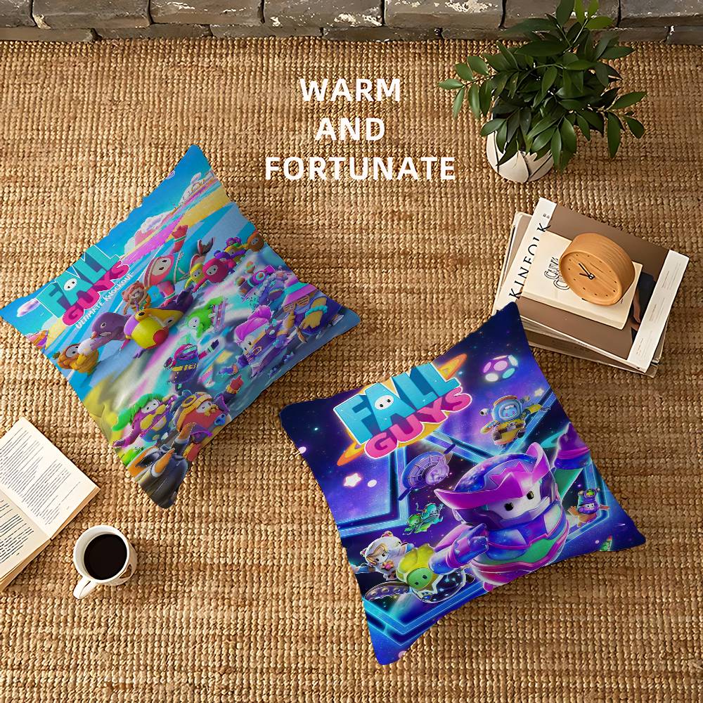 F-Fall G-Guys Game Personalized Pillow Dust Cover Bedroom Kids Party Decoration Pillowcase Birthday Children Gift