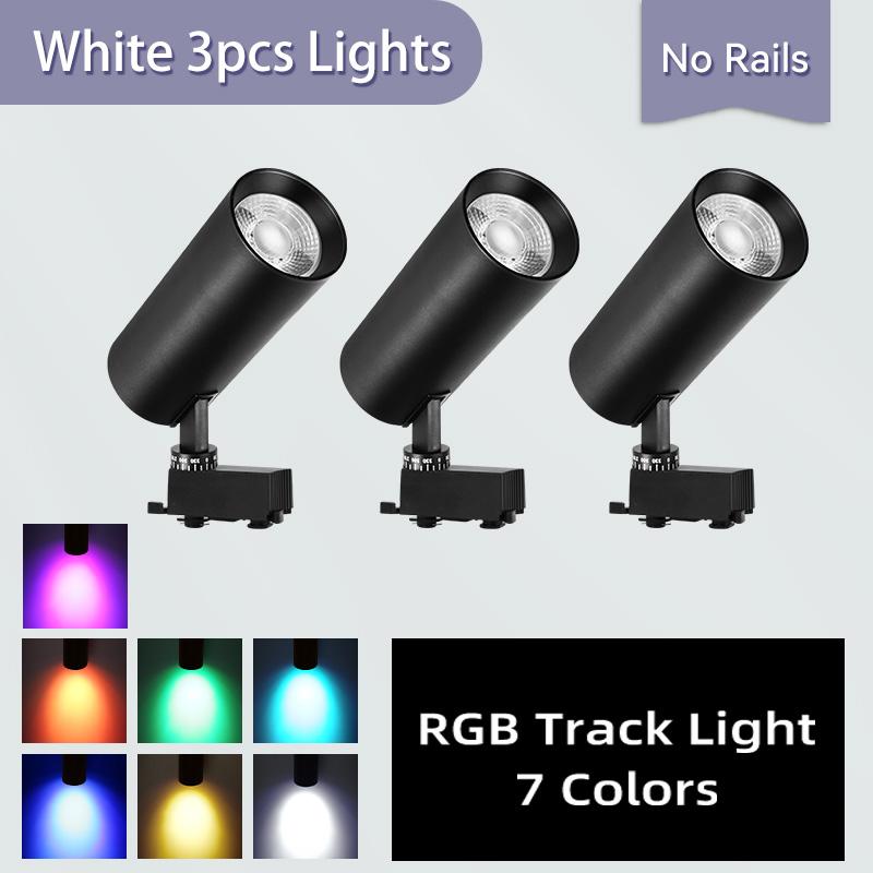 Track Light LED RGB Color Set Stage Lighting Fixture Lamps 220V Rail Ceiling Spot Led Disco Lights Decoration Bedroom Track Lamp