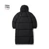 Li-Ning China Women's Reflective Water-Repellent Long Down Jacket AYMV478