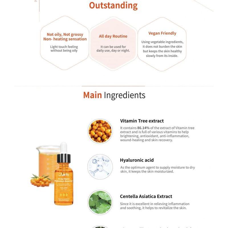 JUMISO - All Day Vitamin Brightening & Balancing Facial Serum Jumbo