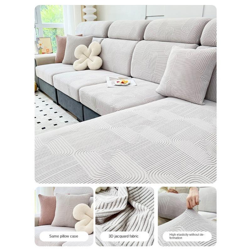 Sofabezug All-Inclusive-Universalbezug Einfaches, modernes Vier-Jahreszeiten-Sofakissen Rutschfestes nordisches Vollbezugstuch