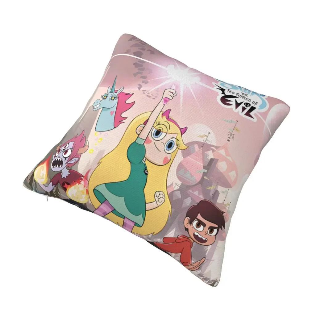 Star Vs. The Forces Of Evil Pillowcase Soft Polyester Cushion Cover Decor Cartoon Cute Throw Pillow Case Cover Bed Square 45cm
