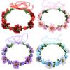 Couronne de fleurs de mariée coréenne Bandeau pour filles - Douceur Mori Mariage, Accessoire de cheveux pour vacances à la plage