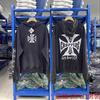 2025 Unisex Oversized Hoodie With Cross Print Vintage Washed Cotton Streetwear