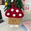 Cute Mushroom Wall Hanging Bag Mounted Tissue Box- Paper Drawer Household Organizer Kitchen Fabric Bedroom Bedside Storage