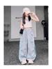 Girls' Loose Wide-Leg Summer Workwear Pants - Korean Street Style for Big Kids, Cool and Thin for Spring and Autumn.