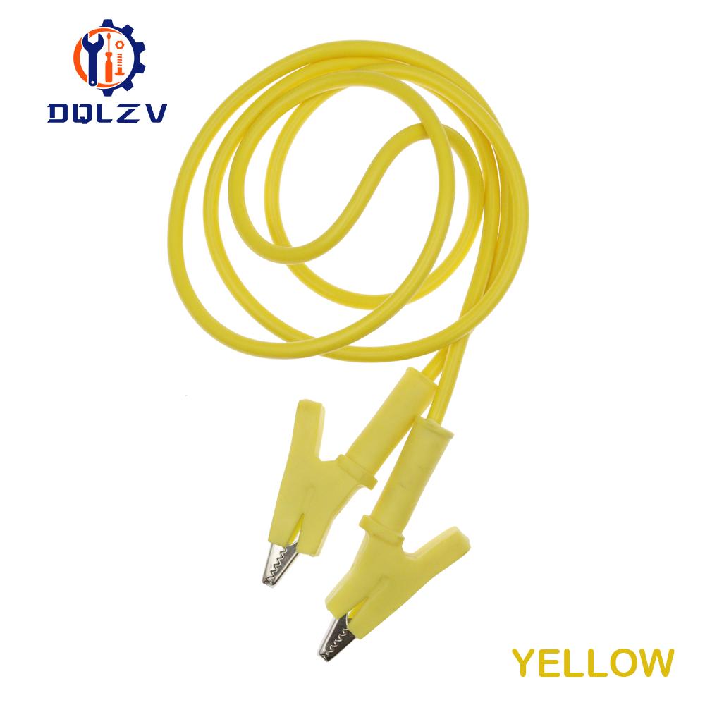 1PCS Dual Alligator Clips Test Leads Heavy Duty Crocodile Clamps Multimeter Test Wires 1000V 15A 100CM Cable