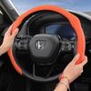 AAALV1 Suitable for Honda Premium Suede Snap-On Steering Wheel Cover Anti-Slip Durable Car Accessories Civic Fit 8Th Gen 8 City Accord 9 10 Vezel 