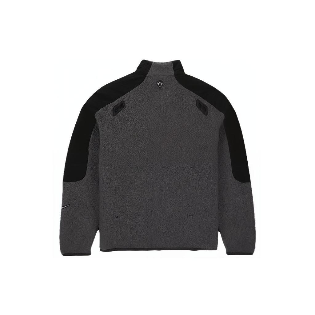 Nike X Nocta Fw23 Color-Block Velour Zip-Up Jacket Unisex Outerwear Black DV3636-068