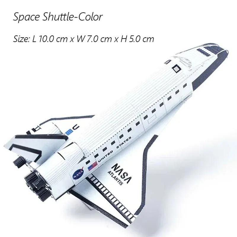 3D Metal Puzzle Ufo Diy Handmade Space Exploration Spacecraft Assembly Model Jigsaw Puzzle Toys For Adult Kids