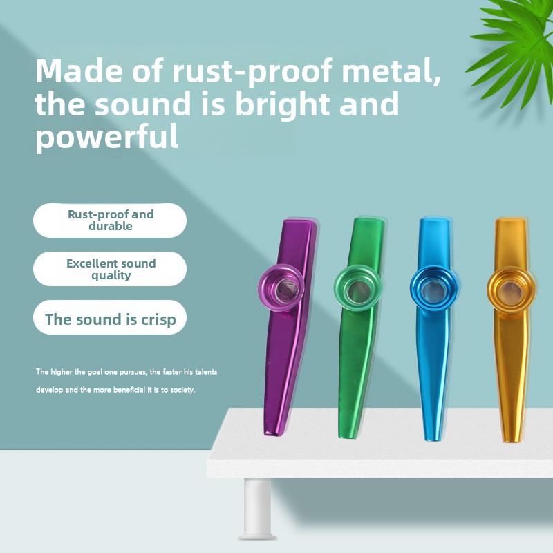 Metall-Kazoo, Professionelles Kunststoff-Kazoo, Kazoo-Trompeten-, Posaunen- und Saxophon-Stil, Kazoo-Röhren, Kazoo-Membranen