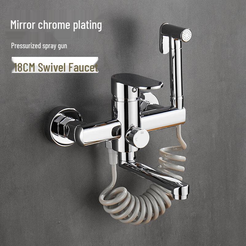 TLXT Mop Sink Faucet with Spray Gun