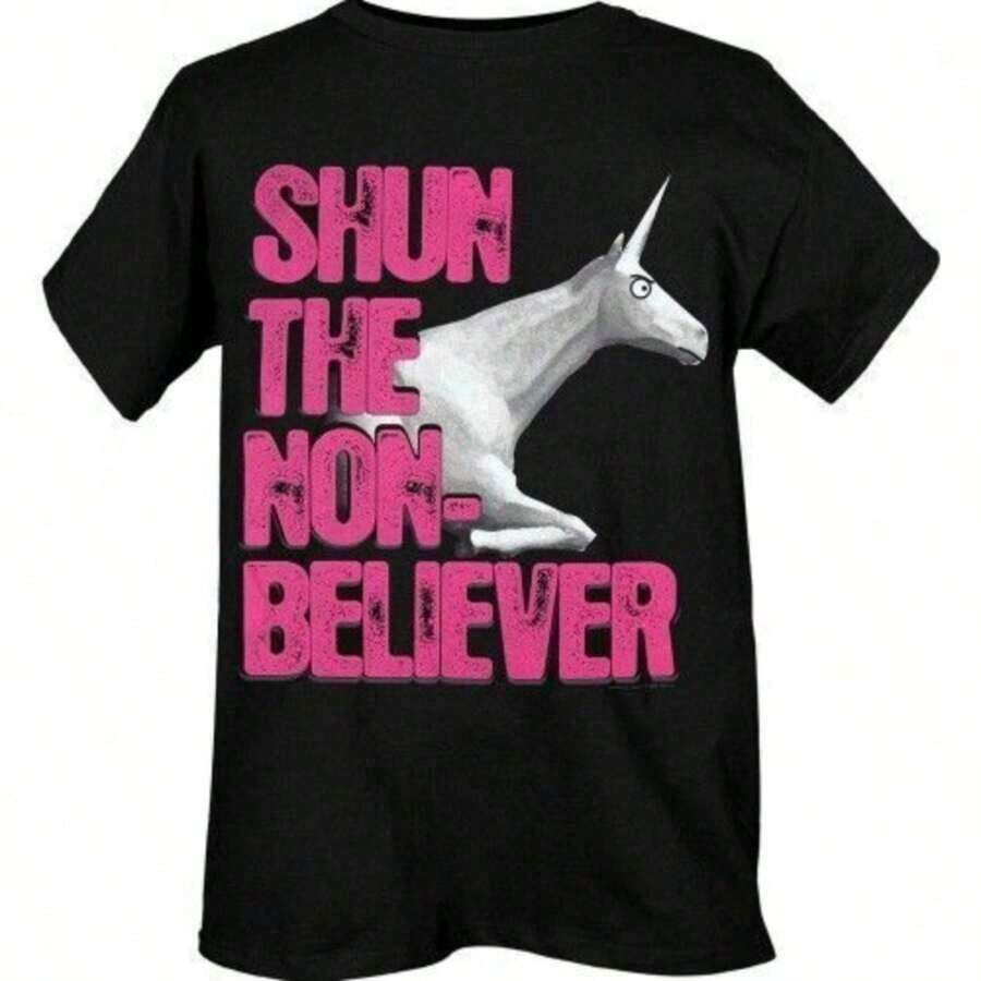 

Veenajo 100 Cotton TShirt Charlie The Unicorn Themed TShirt Shun The Nonbeliever 4XL