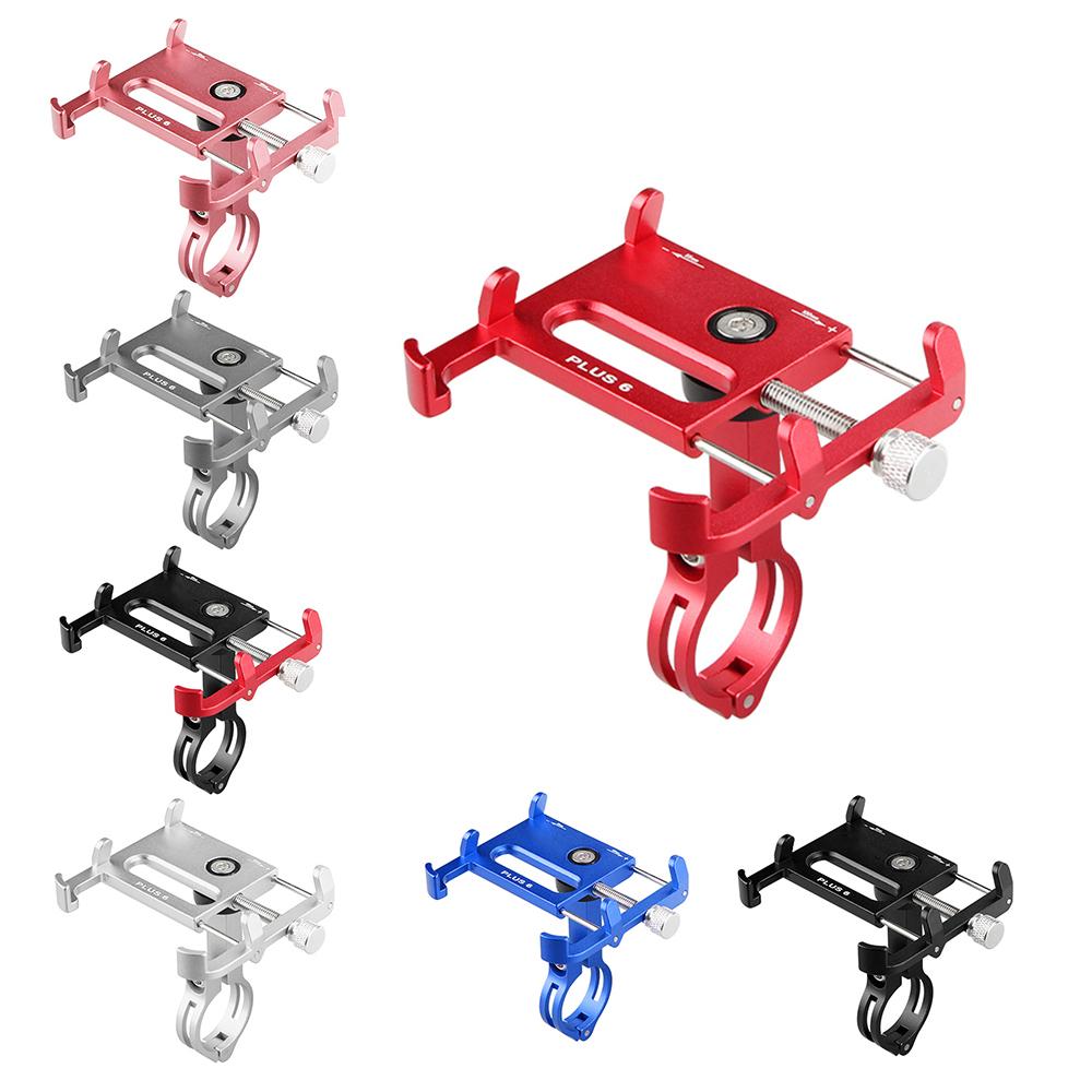 Bicycle Phone Holder 360 Degree Rotating Length Adjustable Aluminum Bike Handlebar Mount Cycle Clip on Phone Clamp