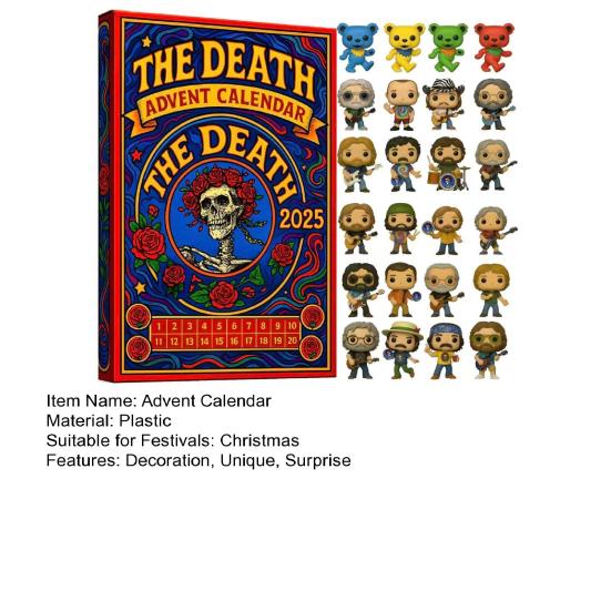 Dead Advent Calendar 2025 Christmas Countdown Calendar with Collectible Figures Surprise Gifts for Boys Girls