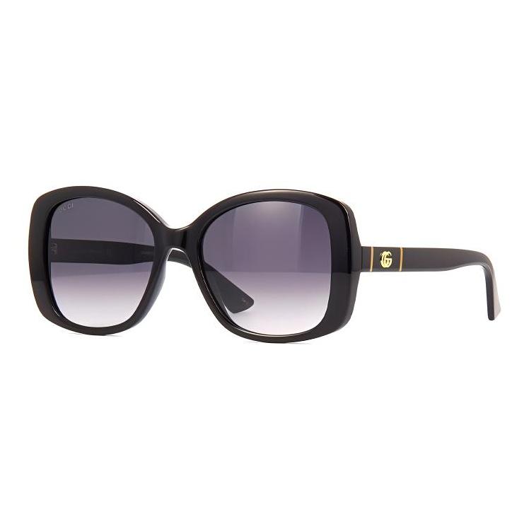 Gucci Square Full Frame Black Gray Oval Sunglasses Women sunglasses GG0762S-001 Dust Bag+Eyeglass Case (Random Color)