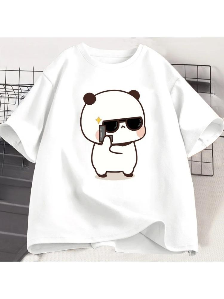 Bubu Dudu Couple Tshirt Panda Is A Spy Love Event Couple Tshirt Cute Comfortable Soft Cotton Tshirt Women Mens Clothing