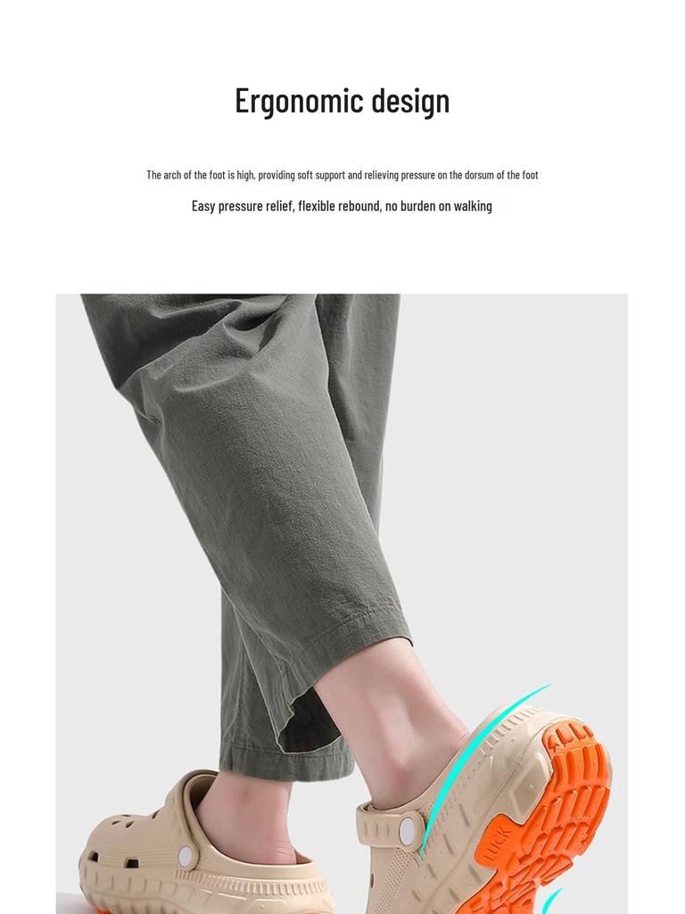 Men's Non-Slip Arch Support Medical Slippers, Sizes 36-44, Comfortable for Outdoor and Operating Rooms.