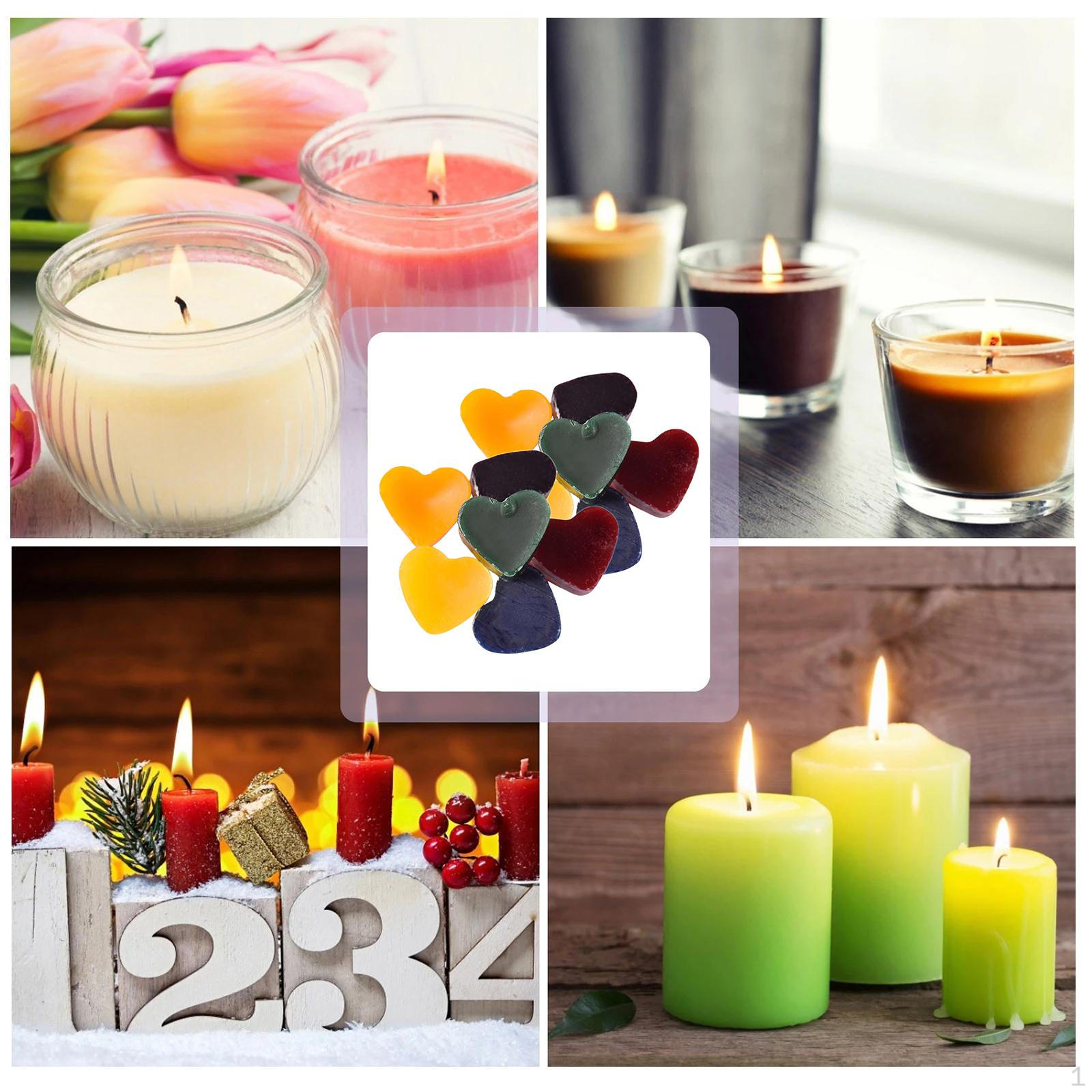 Candle Dyes for Making, Color Soy Wax, 12 Wax Dye Blocks, Making