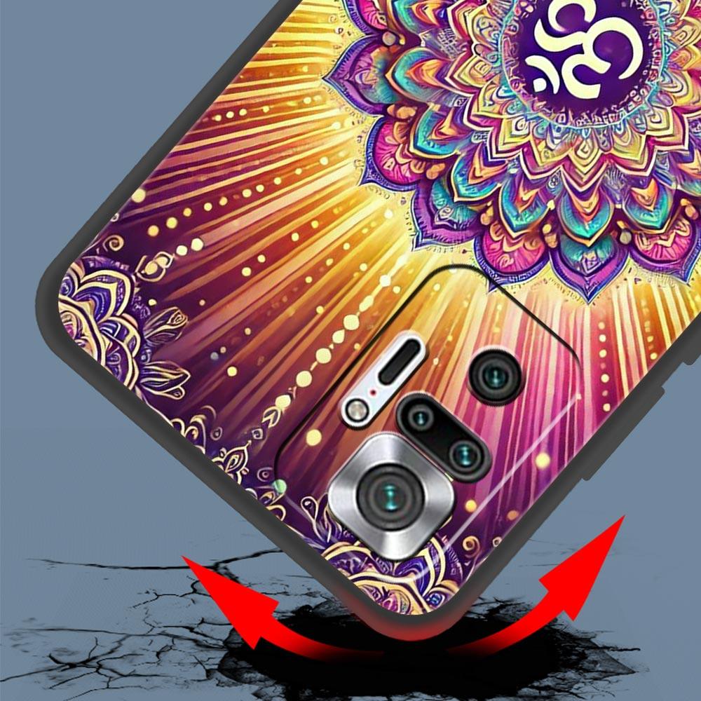 Indian Pattern Mandala Phone Case Cover for Redmi 14C 10C Note 15 14 13 12 10 11 K40 Pro Plus 5G Shockproof Soft TPU Shell Bags